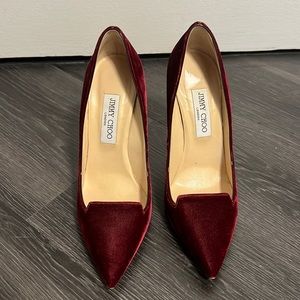 Jimmy Choo velvet heels